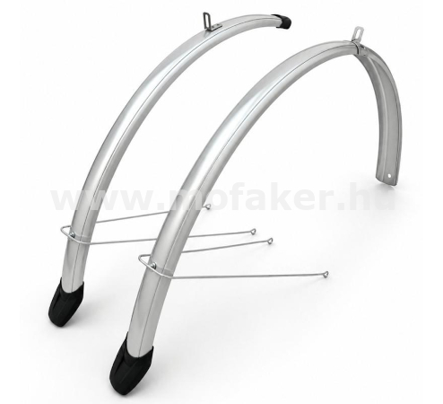 Sárvédő 28-as 46mm alu-müa U-pálcás ezüst VeloGo