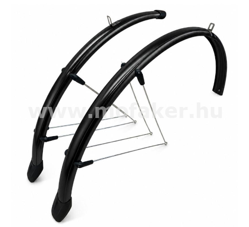 Sárvédő 28-as 46mm alu-müa V-pálcás fekete Gripe Type VeloGo