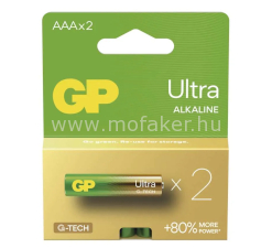Ceruzaelem LR03 AAA 1.5V GP ULTRA (2db/csomag) alkáli