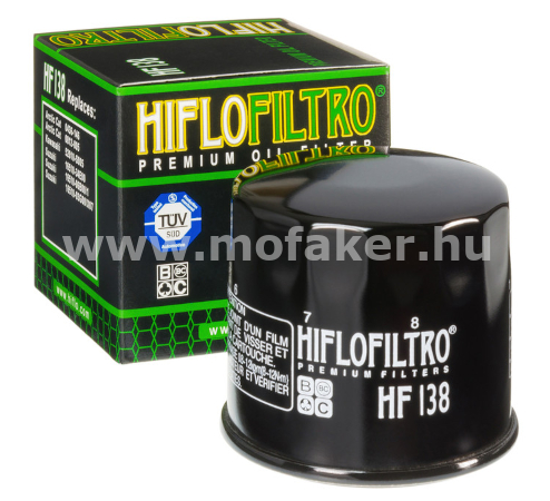 Olajszűrő HF 138 HifloFiltro (SUZUKI Burgman, Bandit, GSX-R) 68x65mm