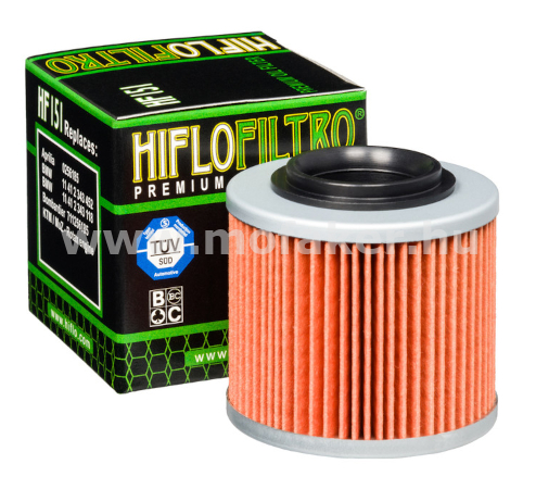 Olajszűrő HF 151 HifloFiltro (BMW Rotax F650, Aprilia Pegaso) 56x53mm