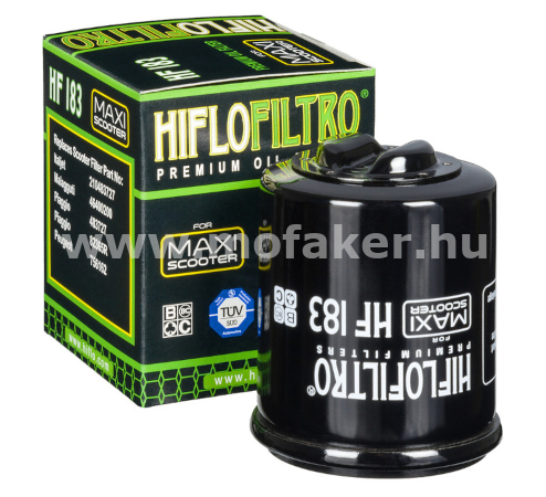 Olajszűrő HF 183 HifloFiltro (Piaggio 125-300 483727 82635R) 52x65mm