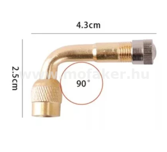 Szelep toldó roller (90 fokos)