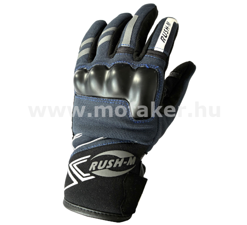 Motoros kesztyű Neutron 10/L fekete-indigó