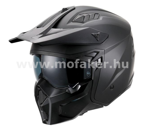 VITO bukósisak PREDATOR XS levehető áll matt fekete